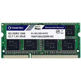   Timetec 8 GB SO-DIMM DDR3 1066 MHz Memory for Mac (78AP10NUS2R8-8G)