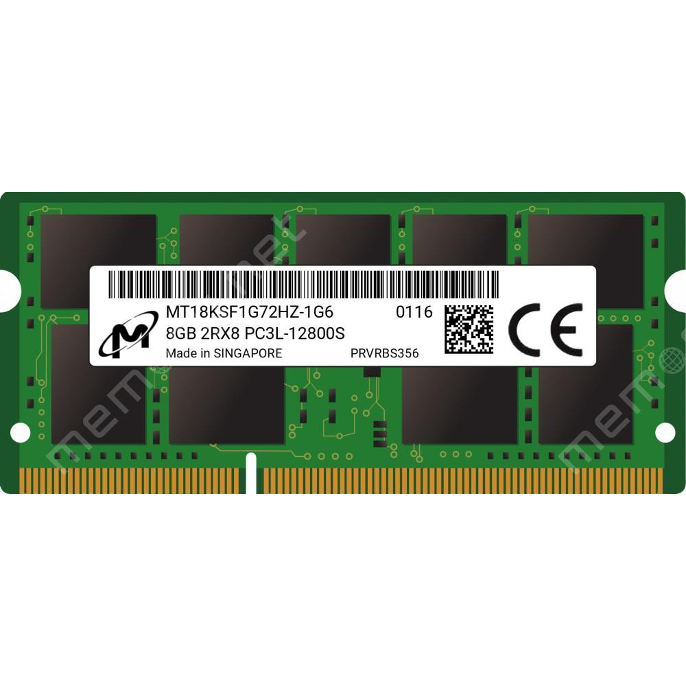 Micron 8 GB SO-DIMM DDR3L 1600 MHz (MT18KSF1G72HZ-1G6E2) - зображення 1