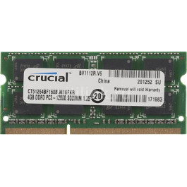   Crucial 4 GB SO-DIMM DDR3L 1600 MHz (CT4G3S160BMCEU)