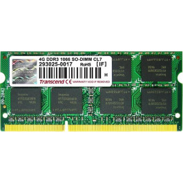   Transcend 4 GB SO-DIMM DDR3 1066 MHz (TS512MSK64V1N)