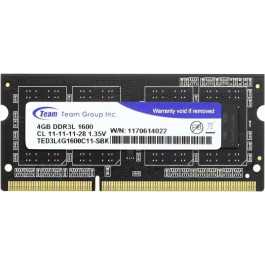   TEAM 4 GB SO-DIMM DDR3L 1600 MHz (TED3L4G1600C11-S01)