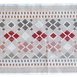   Izzi Home Килимок Geo Jute Rug-4  пудра 50х80 см (201GEDSN44159)