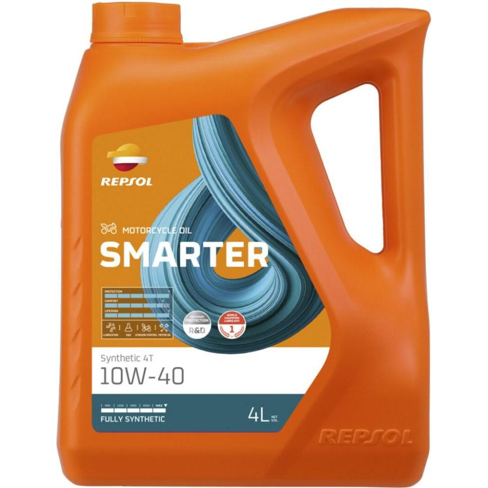 Repsol SMARTER SYNTHETIC 4T 10W-40 4л - зображення 1