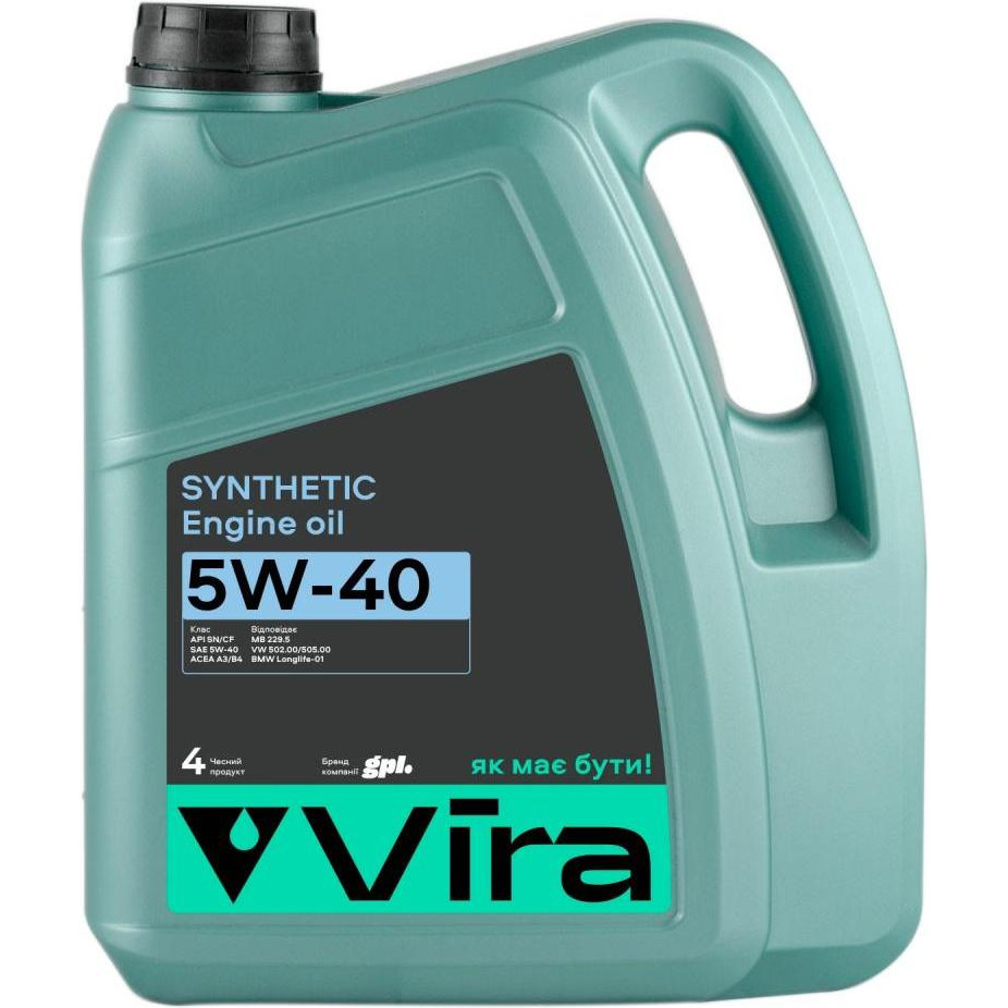 Vira SYNTHETIC 5W-40 4л - зображення 1