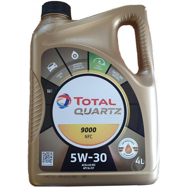 Total QUARTZ 9000 5W-30 4л - зображення 1