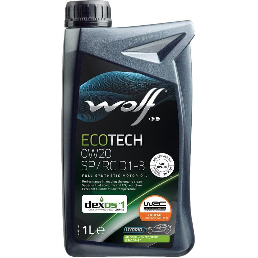 Wolf Oil ECOTECH 0W-20 SP RC D1-3 1л - зображення 1