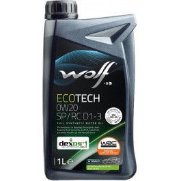   Wolf Oil ECOTECH 0W-20 SP RC D1-3 1л