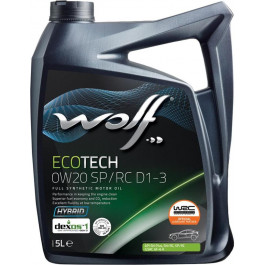   Wolf Oil ECOTECH 0W-20 SP RC D1-3 5л