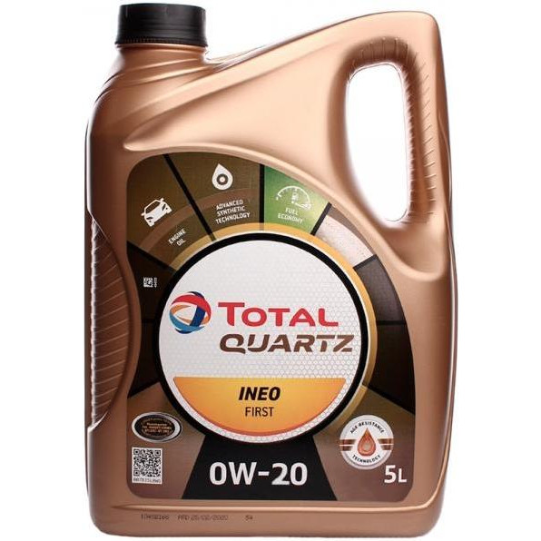 Total QUARTZ INEO FIRST 0W-20 5л - зображення 1