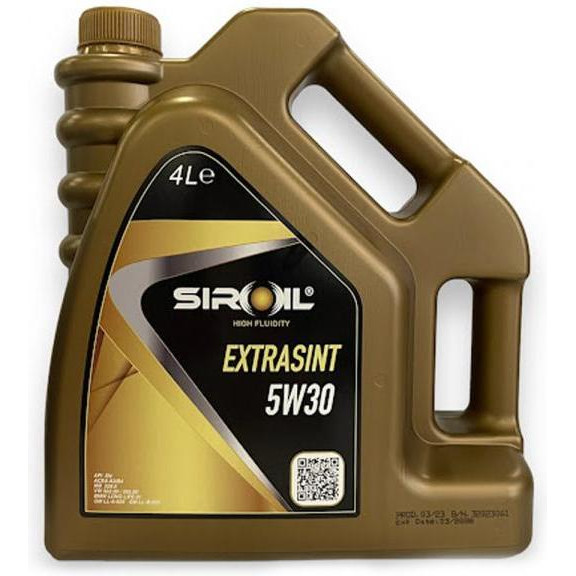  SIROIL EXTRASINT 5W-30 4л - зображення 1