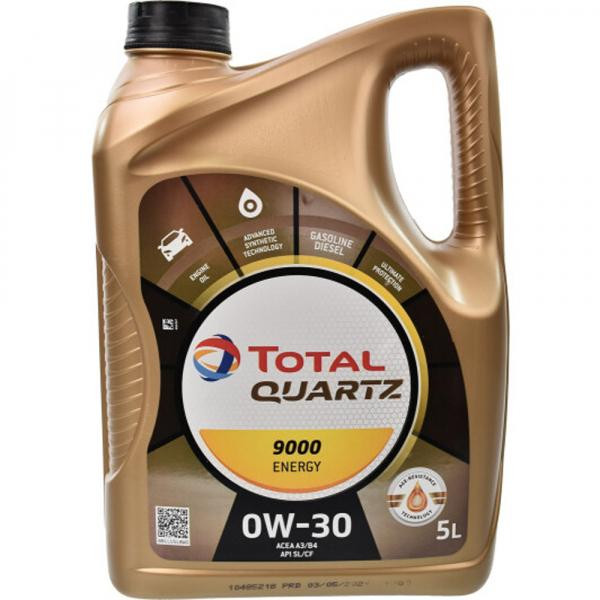 Total QUARTZ Energy 9000 0W-30 5л - зображення 1