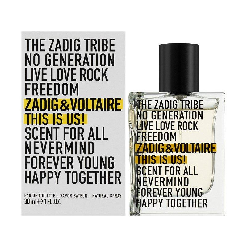 Zadig & Voltaire This Is Us! Туалетная вода унисекс 30 мл - зображення 1