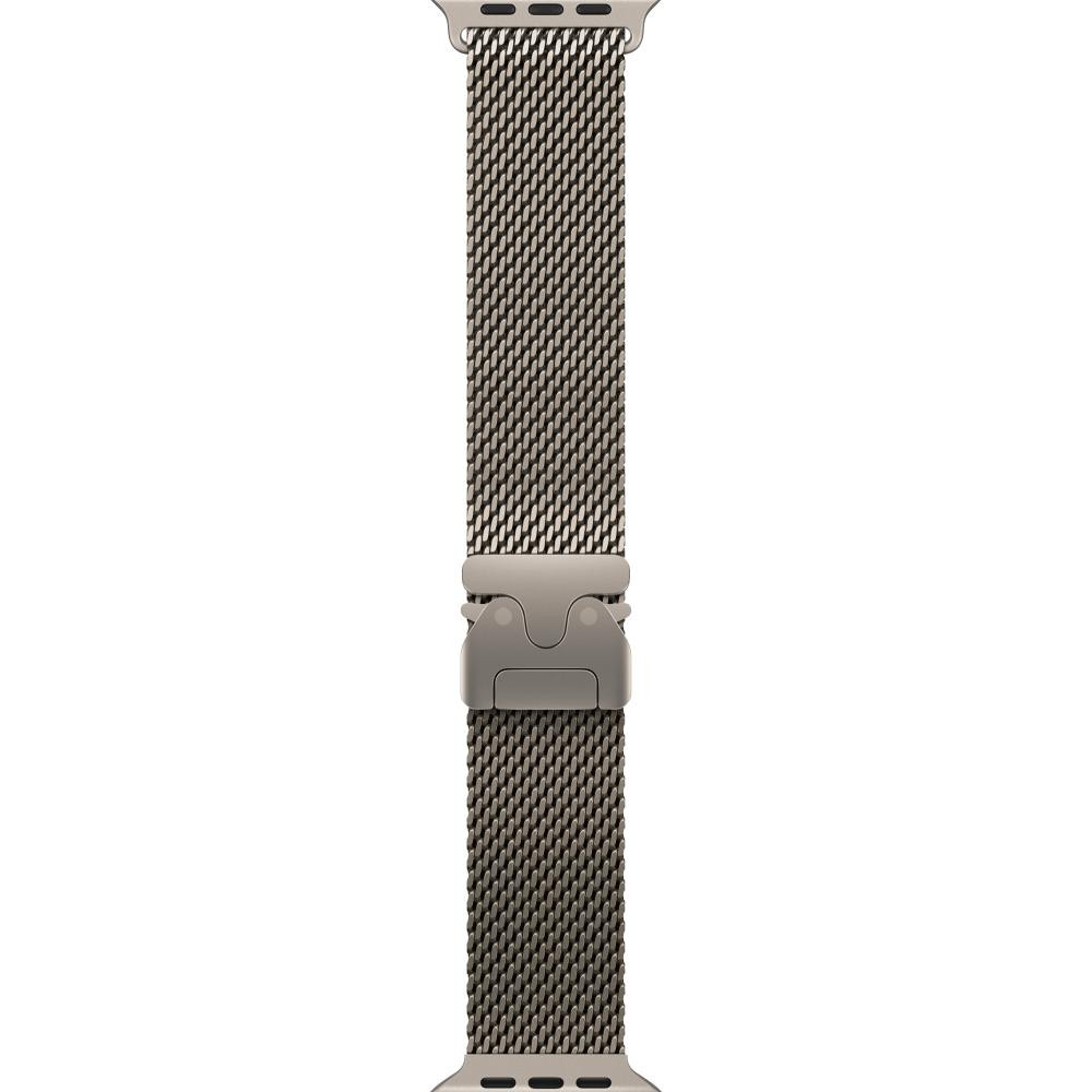 Apple Ремінець  Milanese Loop Natural Titanium для  Watch 44/45/46/49mm - Small (MXKC3) - зображення 1