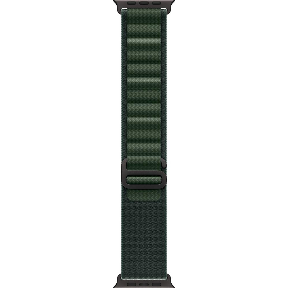 Apple Ремінець  Alpine Loop Dark Green - Black Titanium Finish для  Watch 44/45/46/49mm - Large (MYPT3) - зображення 1