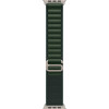 Apple Ремінець  Alpine Loop Dark Green - Natural Titanium Finish для  Watch 44/45/46/49mm - Large (MXMW3) - зображення 1