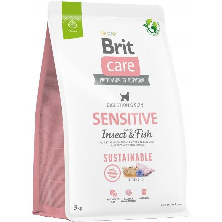 Brit Care Sustainable Sensitive Insect Fish 3 кг (172188) - зображення 1