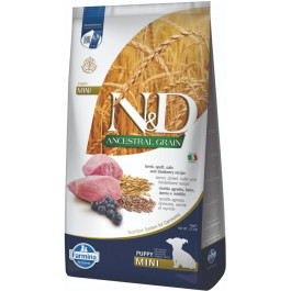   Farmina N&D Ancestral Grain Puppy Mini Lamb and Blueberry 7 кг 156389