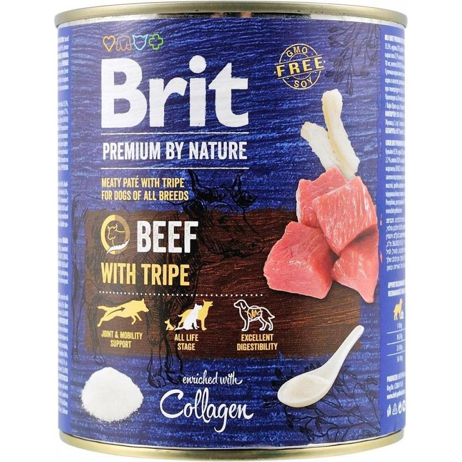 Brit Premium Beef with Tripe 800 г (100413/8607) - зображення 1