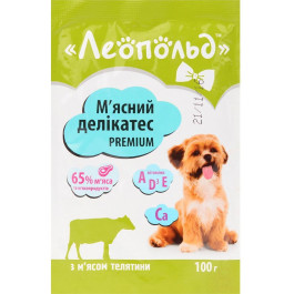   Леопольд Premium Мясные деликатесы с мясом телятины 100 г (4820185491495)