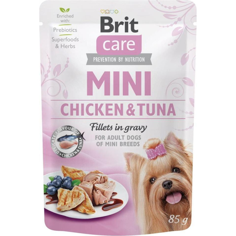 Brit Mini Chicken & Tuna  fillets in gravy 85 г (100217/4425) - зображення 1