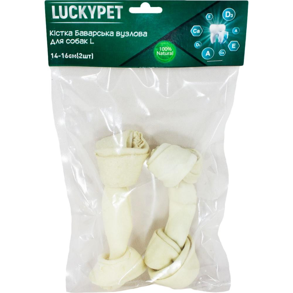 Lucky Pet Кістка Баварська вузлова №3 L 14-16 см 2 шт (551887) - зображення 1