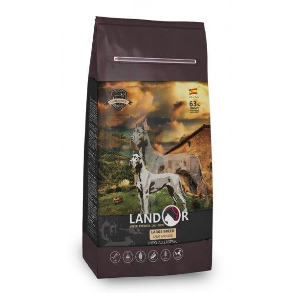 Landor Adult Large Breed Lamb & Rice 3 кг (8433022859868) - зображення 1