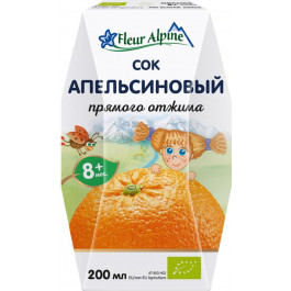   Fleur Alpine Сік прямого віджиму Апельсиновий, 200 мл