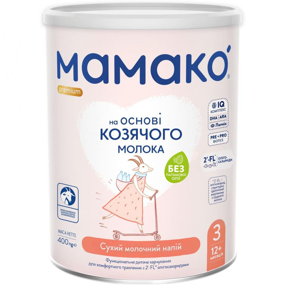 МАМАКО Сухая смесь на козьем молоке 3 Premium 400 г - зображення 1