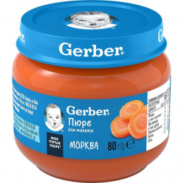   Gerber Пюре Морковь 80 г