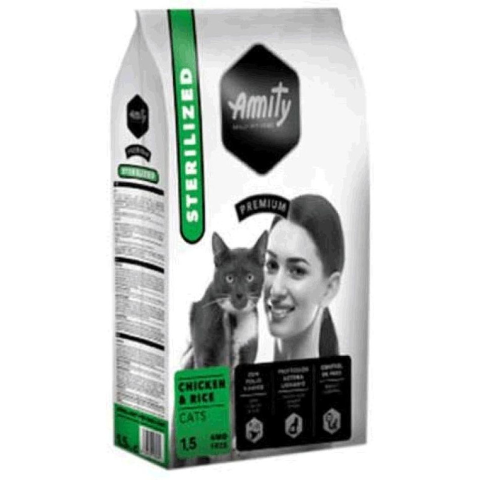 Amity Cat Sterilized Chicken and Rice 1,5 кг (8436538948965) - зображення 1