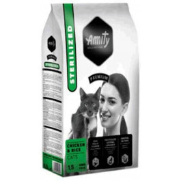   Amity Cat Sterilized Chicken and Rice 1,5 кг (8436538948965)