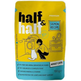   Half & Half Salmon Recipe Adult Cats 100 г (20901)