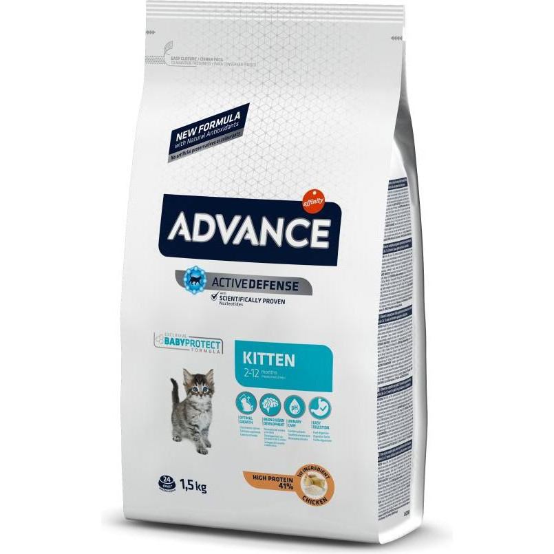 Advance Kitten з куркою і рисом 1,5 кг (8410650151892) - зображення 1