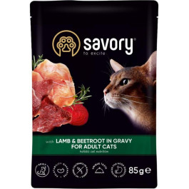   Savory Lamb Beetroot in Gravy for Adult Cats  85 г (20123)