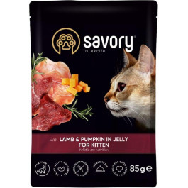   Savory Kitten Lamb & Pumpkin in Jelly 85 г (4820261920086)