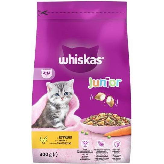 Whiskas Junior с курицей 300 г (5900951283710) - зображення 1