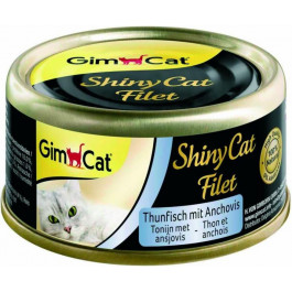   GimCat ShinyCat Filet c тунцом и анчоусом 70 г G-412924 / 413761