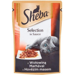   Sheba Selection in Sauce с говядиной в соусе 85 г (3065890096844)