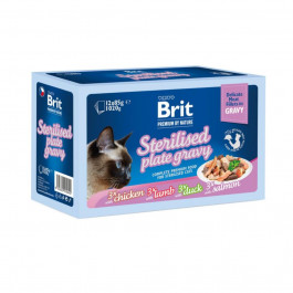   Brit Premium Delicate Fillets In Gravy Family Plate Sterilised 12x85 г (101165)