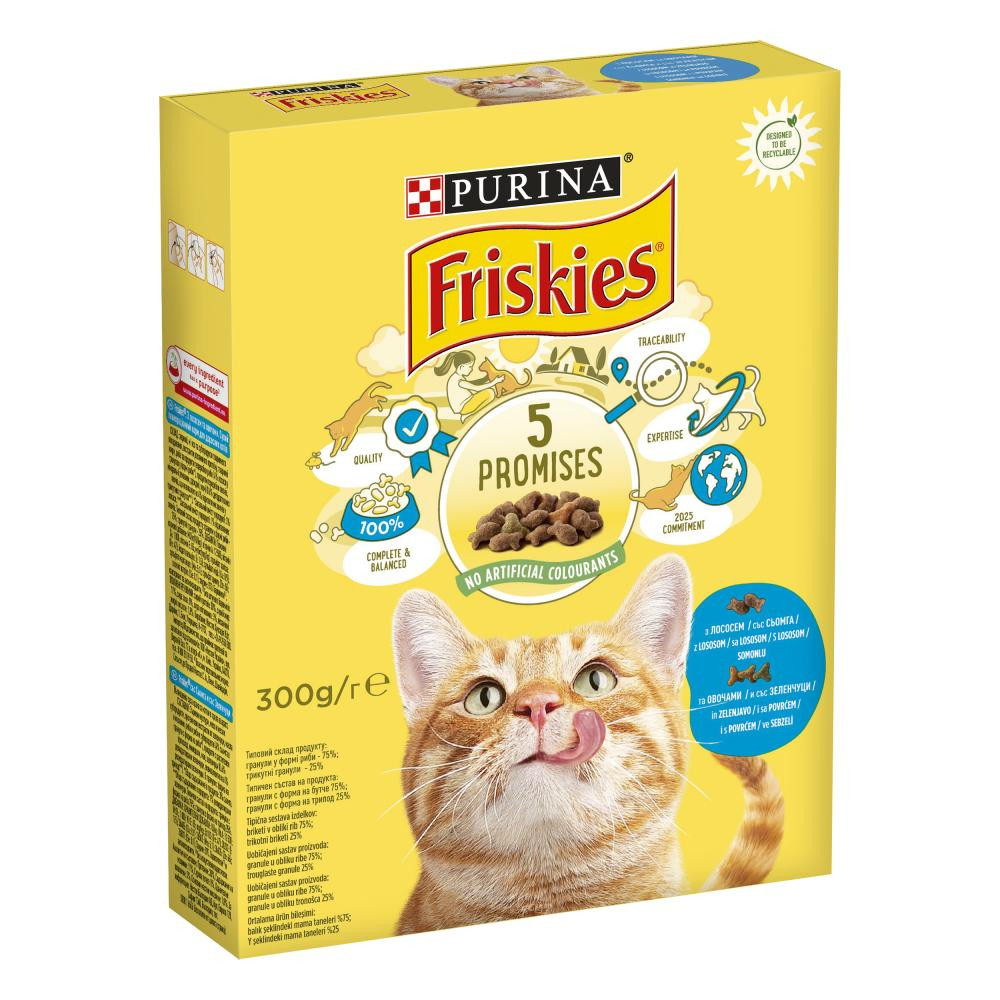 Friskies С лососем и овощами 0,3 кг (7613031868063) - зображення 1