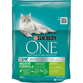   Purina One Indoor Formula Cat Turkey 200 г