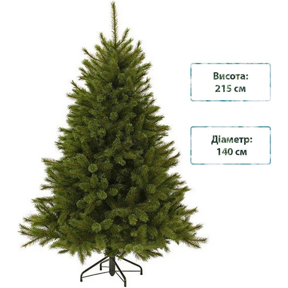 TriumphTree Штучна сосна Forest Frosted 2.15 м Зелена (756770520346) - зображення 1