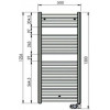 Zehnder Aura 1226x500 PBEBZ-120-050-MQ-SC - зображення 5