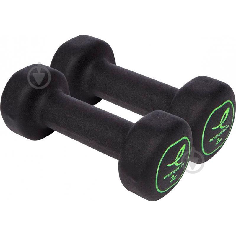 Energetics Neoprene Dumbbells 2 шт. x 2 кг 106225 (7624769304839) - зображення 1