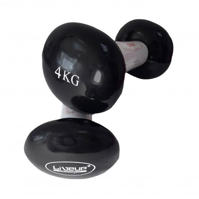 LiveUP Vinyl Dumbbells EGG 4 кг (LS2001-4) - зображення 1