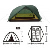 Naturehike Star-River 2P Camping Tent NH17T012-T, 210T / army green - зображення 4