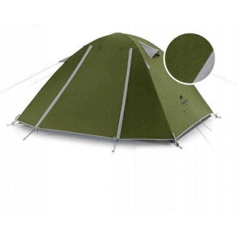 Naturehike P-Series 3P UPF 50+ Family Camping Tent NH18Z033-P, dark green - зображення 1