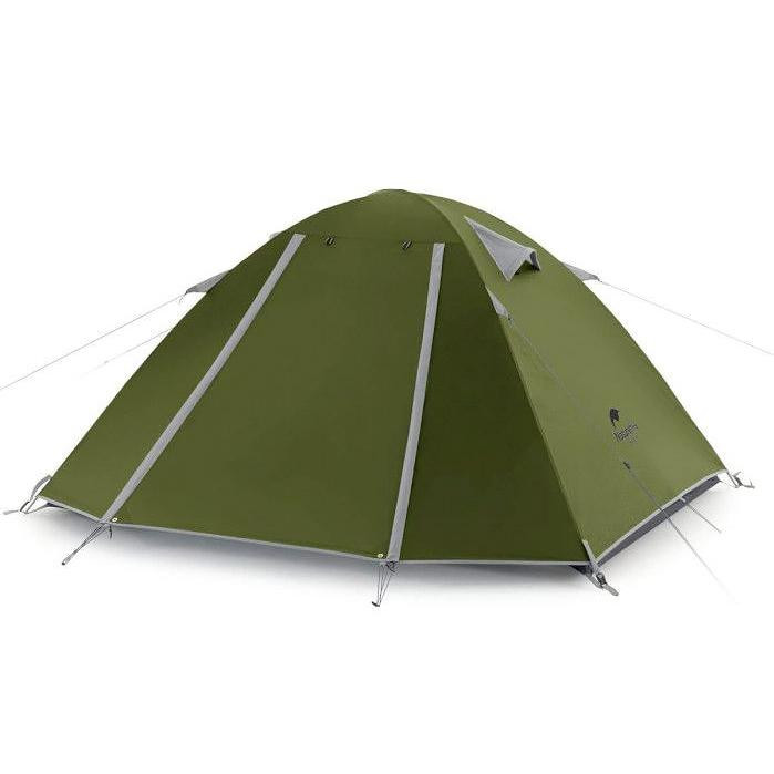 Naturehike P-Series 2P UPF 50+ Family Camping Tent NH18Z022-P, white - зображення 1