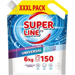   SAMA Гель для прання  Super Line Universal Для кольорових та білих тканин Дой-пак 6 кг (4820270631201)