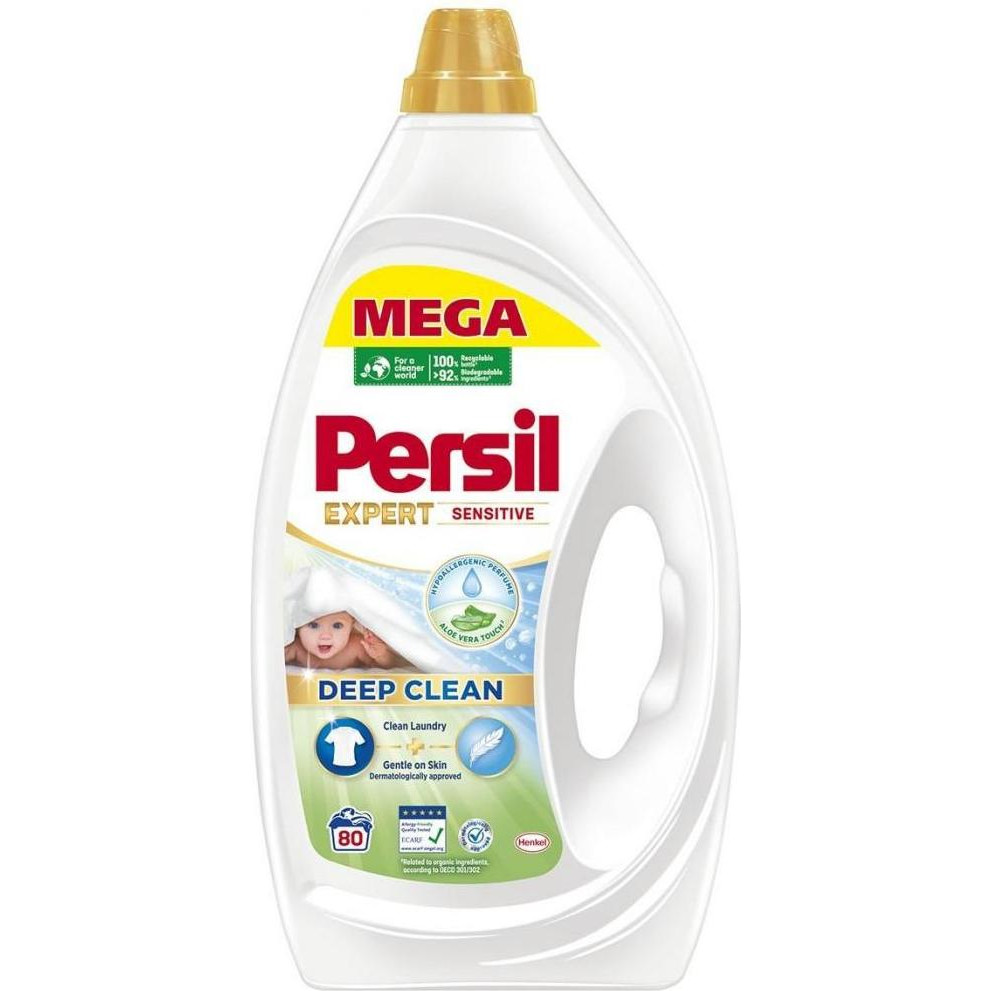 Persil Гель для прання Expert Sensitive Deep Clean 80 циклів прання, 3.6 л (9000101806458) - зображення 1